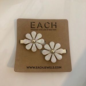 Floral hair barrettes